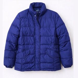 Ralph Lauren Royal Blue/purple down filled Puffer Jacket size L